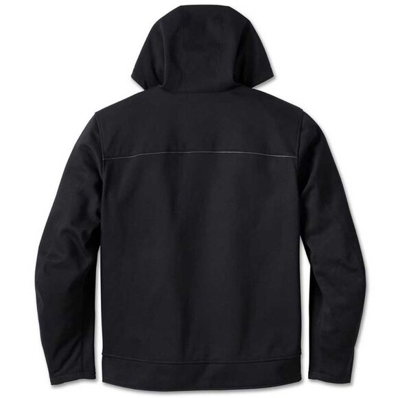 Harley-Davidson Size M Men's Deflector Hooded Riding Fleece Jacket, Black - Picture 13 of 13